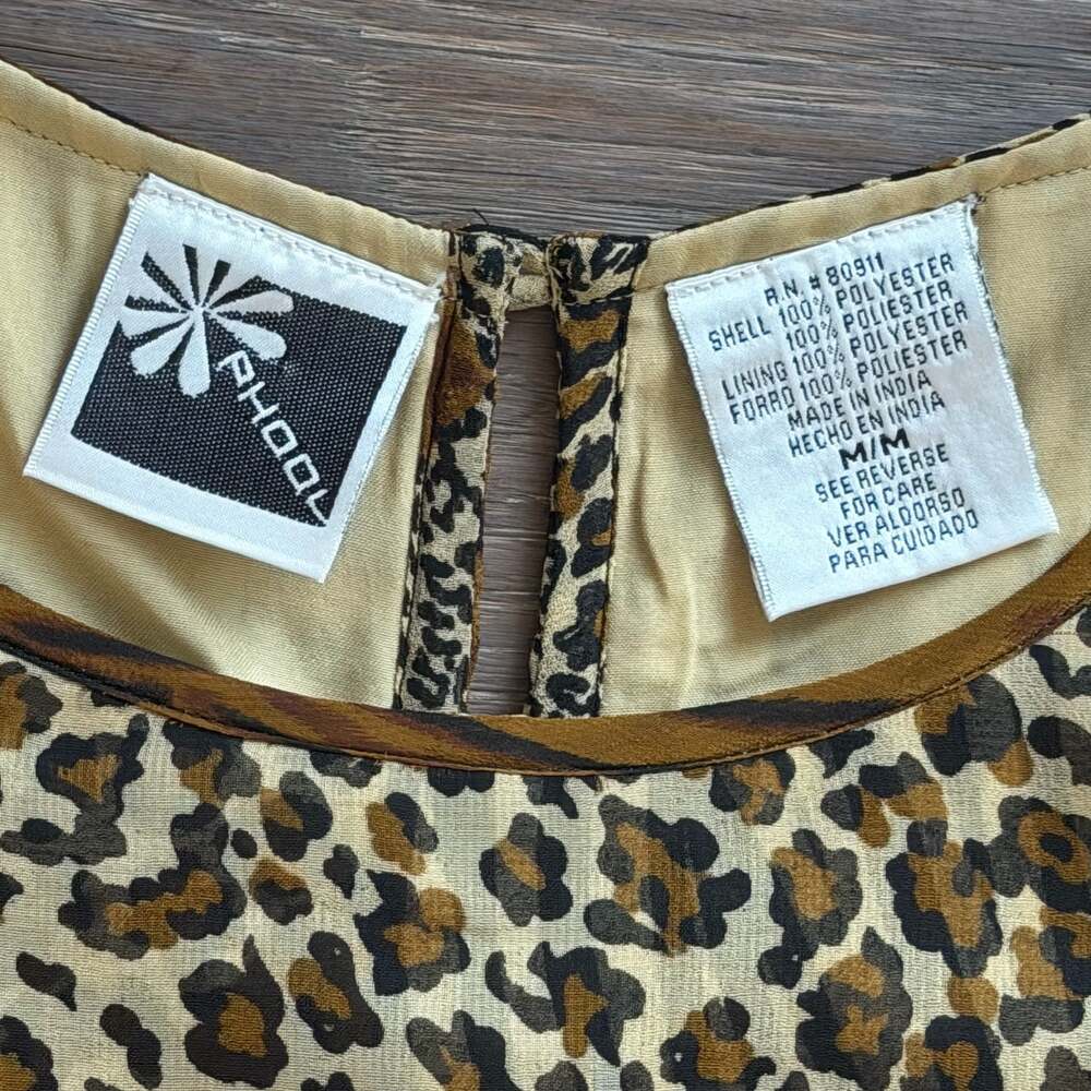 Vintage Phool Multi Animal Print Patchwork Layere… - image 4